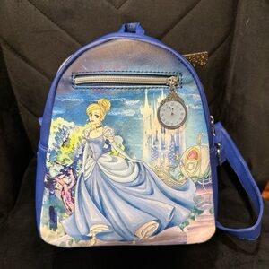Loungefly Disney Cinderella Illustration Castle Steps Mini Backpack
